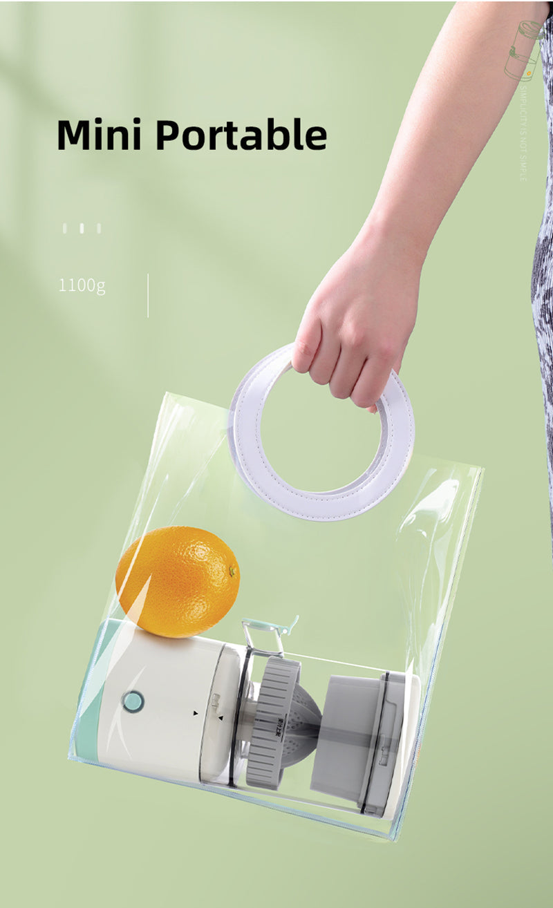 Exprimidor Eléctrico Portátil Recargable y lleva gratis Cortador de Piña